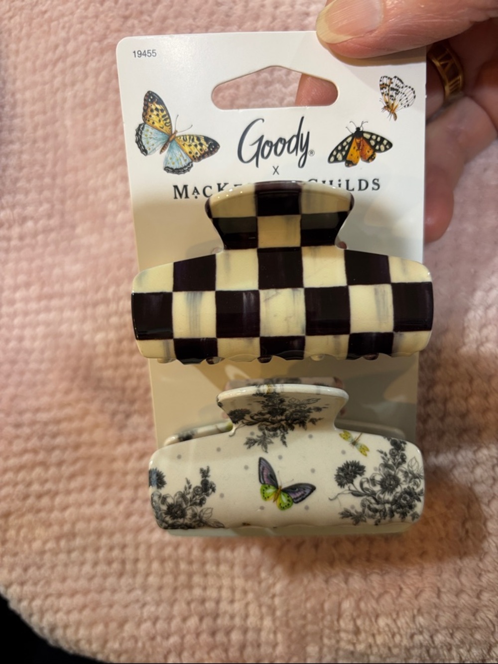 Mackenzie Childs and Goody Butterfly Hair Claw Set - Picture 3 of 3